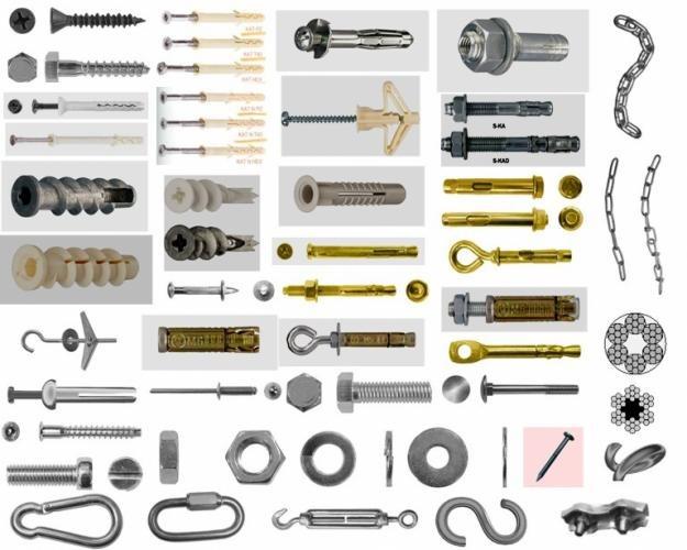 Крепеж строительный, кровельный,  метрический, высокопрочный, такеллаж.