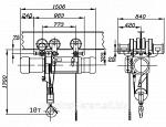 Таль электрическая канатная г\п 10 тонн, высота подъема 6 метров общепромышленного исполнения ТЭ-1000-5110-1ПО