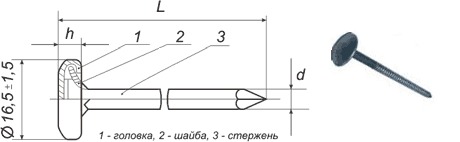 Гвозди шиферные