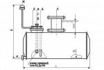 Резервуары  подземные одностенные горизонтальные