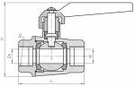 Краны шаровые муфтовые КШ