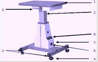 Стол приборный офтальмологический с электроприводом