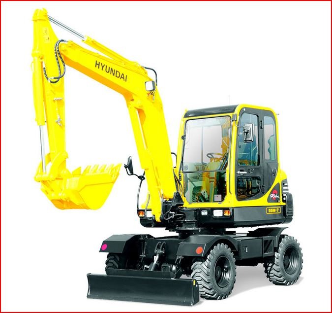 Экскаватор колесный HYUNDAI R55W-3