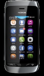 Сотовый телефон Nokia 308 Asha Black Duos