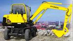 Колесный экскаватор HYUNDAI R55W-7