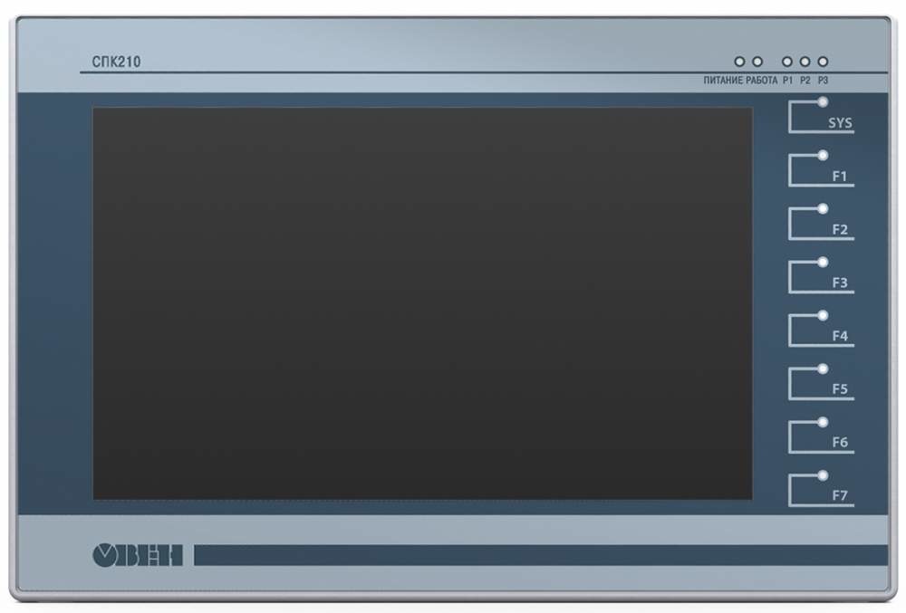 Панельный программируемый логический контроллер ОВЕН СПК210
