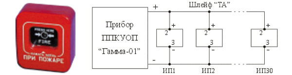 Пожарный ручной извещатель