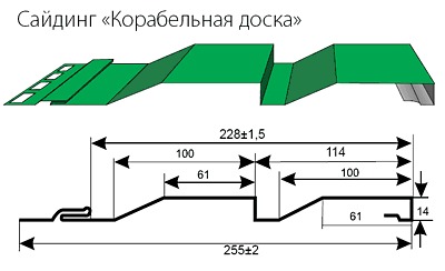 Сайдинг «Корабельная доска»