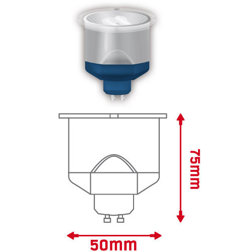 Лампы энергосберегающие R+C LUX GU10 11W