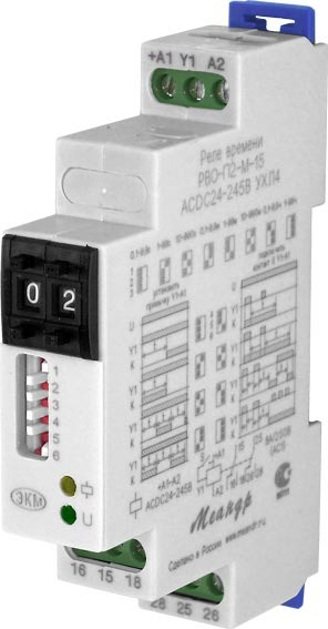 Реле времени РВО-П2-М-15 АСDС24-245В