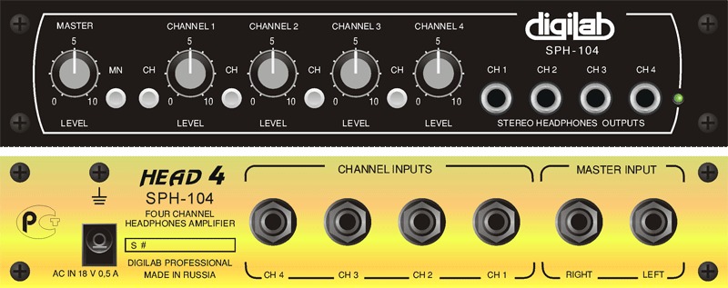 Студийный усилитель головных телефонов SPH-104
