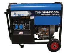 Дизель генератор TSS SDG 6500 EH (электростарт, ручки, колеса)