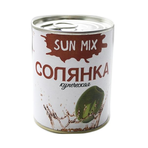 Консервированный суп Sun Mix в ассортименте. Готовый суп с мясом.